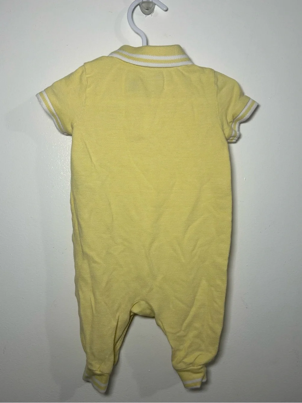 Polo Ralph Lauren Yellow Collared One-Piece Bodysuit